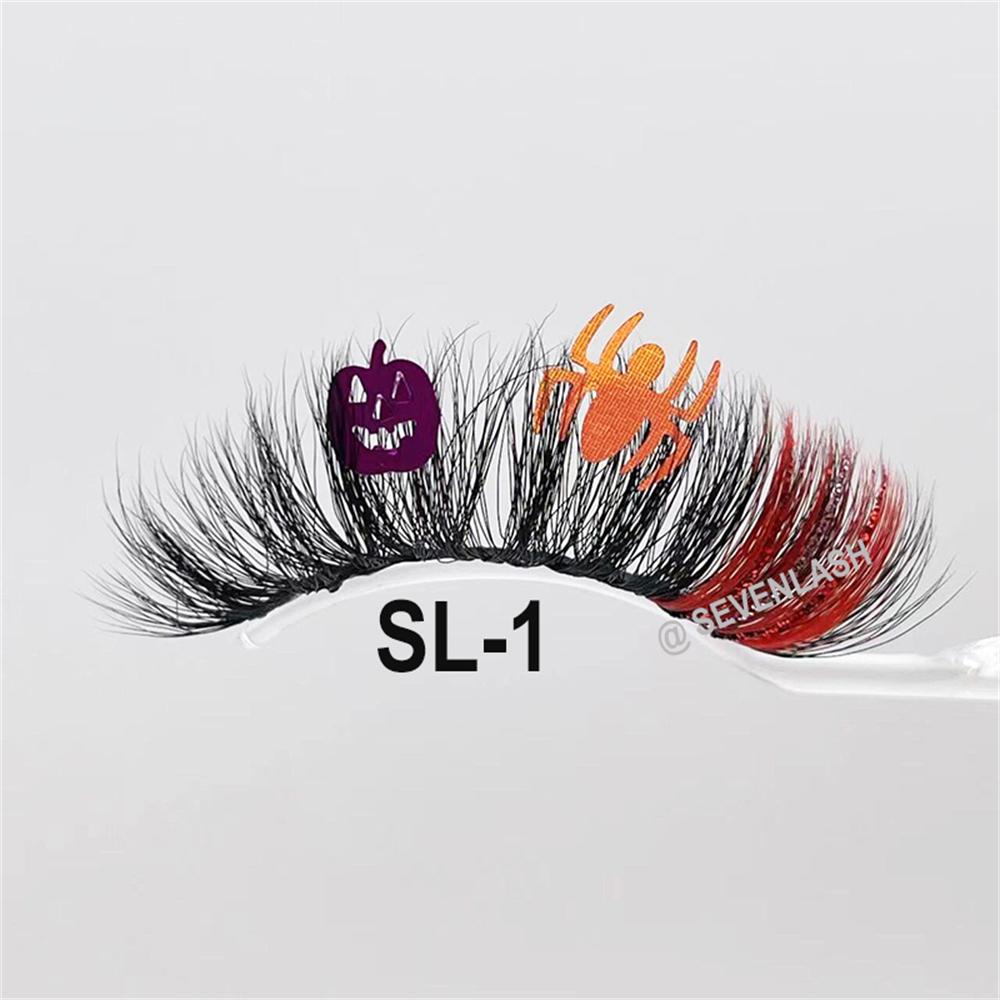 Halloween 20MM Party/Stage/Festival Color Glitter Eyelashes