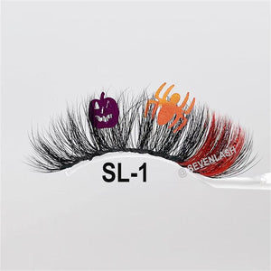Halloween 20MM Party/Stage/Festival Color Glitter Eyelashes