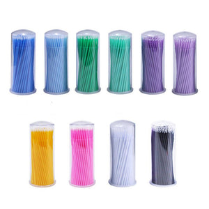 100pcs Disposable Micro Brushes for Eyelash Extensions