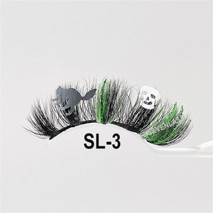 Halloween 20MM Party/Stage/Festival Color Glitter Eyelashes