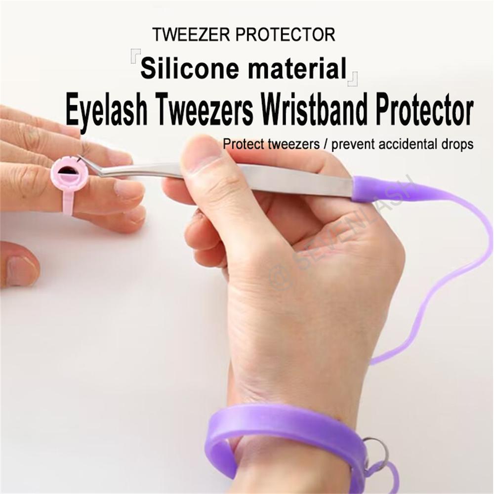 Eyelash Extension Tweezers Silicone Bracelet Wrist Strap Protection
