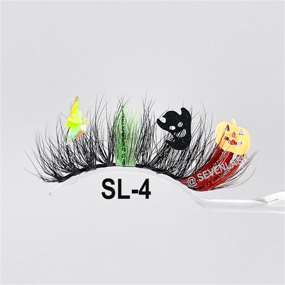 Halloween 20MM Party/Stage/Festival Color Glitter Eyelashes