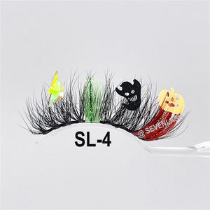 Halloween 20MM Party/Stage/Festival Color Glitter Eyelashes