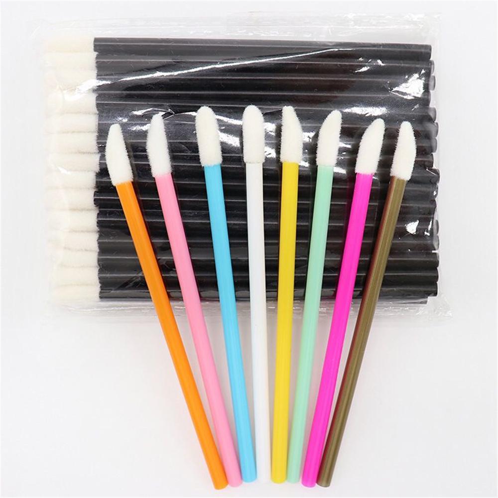 Colorful Lint Free Lip Eyelash Brush 50 pieces/pack