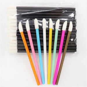 Colorful Lint Free Lip Eyelash Brush 50 pieces/pack