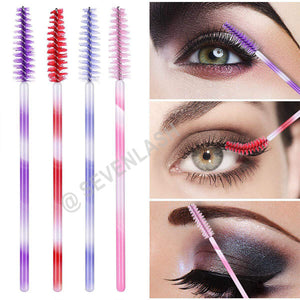 New Two-color Rod Eyelash Brush Colorful Rod Spiral Eyelash Brush