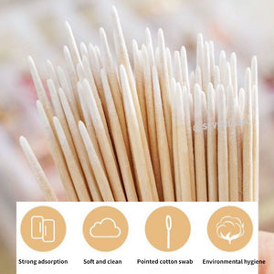 Pointed Cotton Swab For Eyelash Extensions 100Pieces/Pack