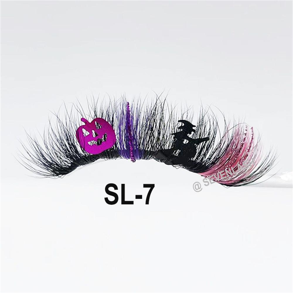 Halloween 20MM Party/Stage/Festival Color Glitter Eyelashes