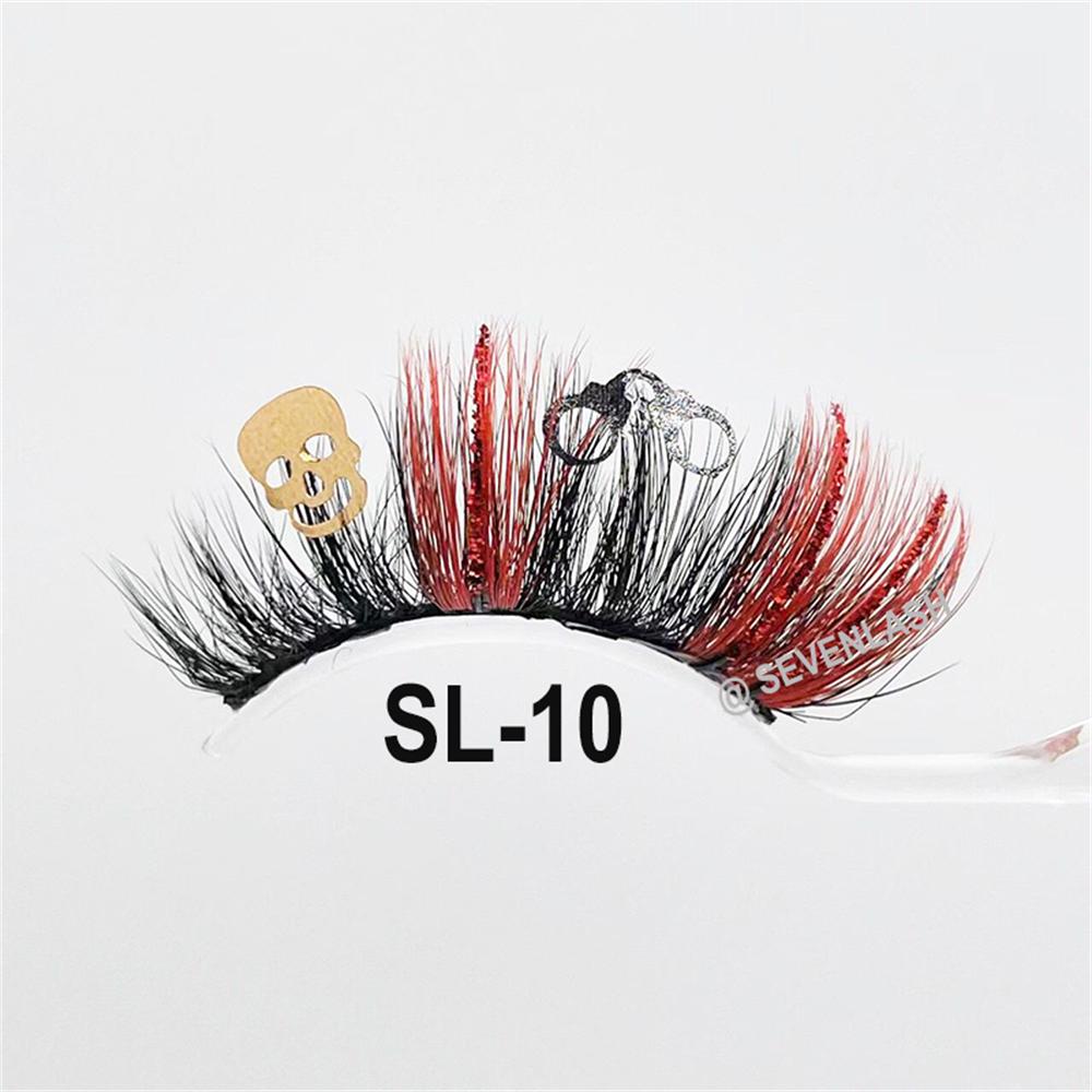 Halloween 20MM Party/Stage/Festival Color Glitter Eyelashes