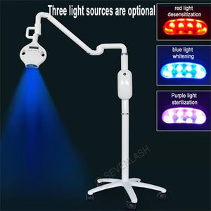 Rotation Arm Portable Laser LED Lamp Dental Teeth Whitening Light Machine With Wheels