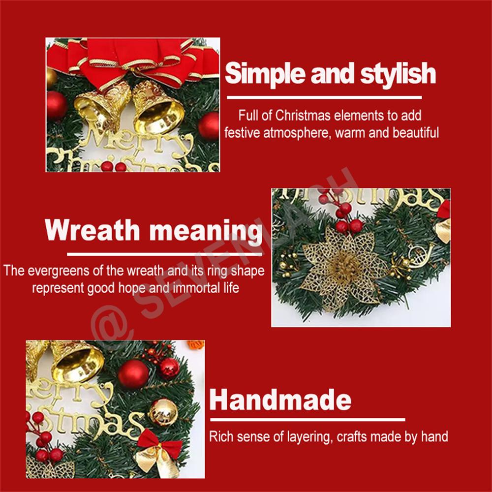 Christmas Decorations Wreath/Window Arrangement Door Hanging Rattan