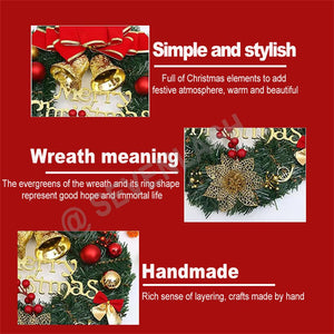 Christmas Decorations Wreath/Window Arrangement Door Hanging Rattan