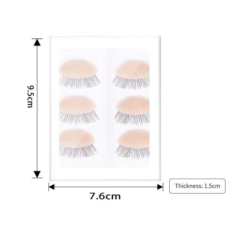 Mannequin Head Practice Replacement Eyelids 3 pairs