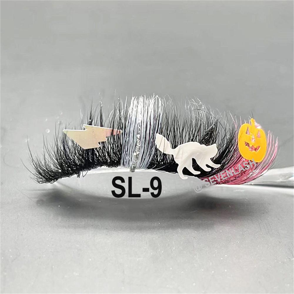 Halloween 20MM Party/Stage/Festival Color Glitter Eyelashes