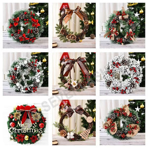 Christmas Decorations Wreath/Window Arrangement Door Hanging Rattan