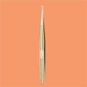 SG-01 Gold Color Peacock Straight Tweezers for Professional Eyelash Extension