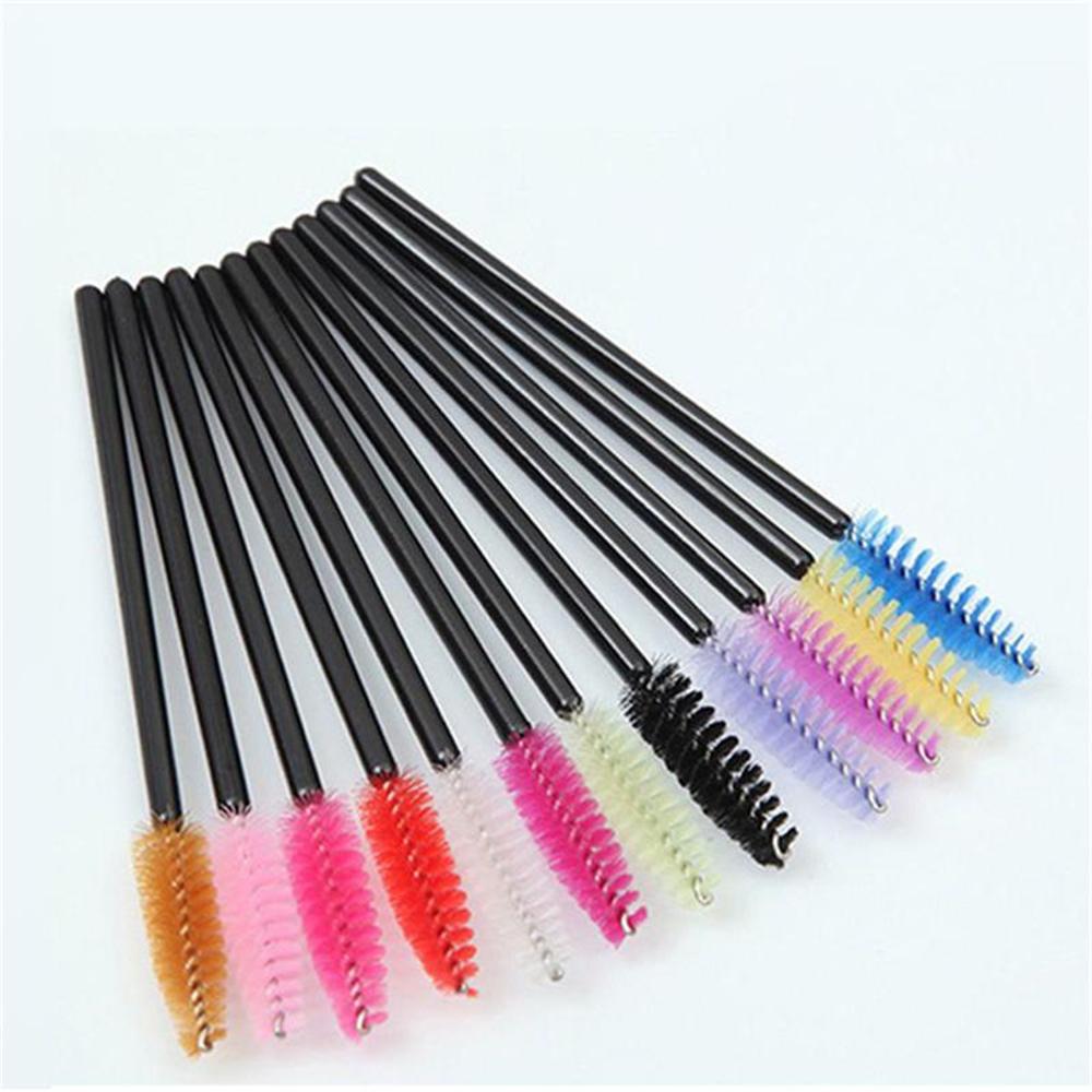 Eyelash Wands Brush With Black Stick 50 Pieces