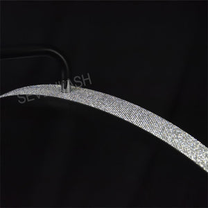 Diamond crescent lamp black