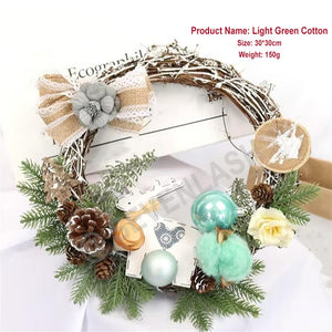 Christmas Decorations Wreath/Window Arrangement Door Hanging Rattan