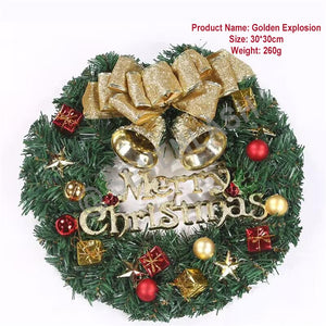 Christmas Decorations Wreath/Window Arrangement Door Hanging Rattan