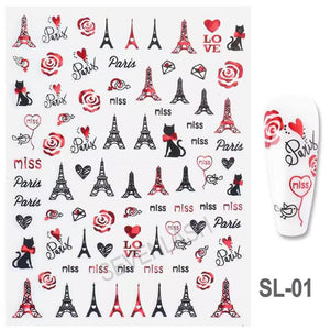 Valentines Day Nail Art Sticker Nail Art Accessories