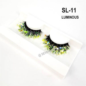 Color Luminous 3D Eyelashes/Glitter Sequins Thick Eyelashes