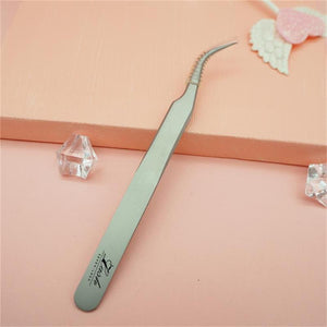 SN-03 Silver Stainless Steel Tweezers For Lash Extension