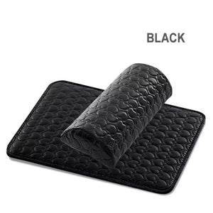 Leather Soft Salon Nail Hand Rest Cushion Hand Holder (Include Mat)