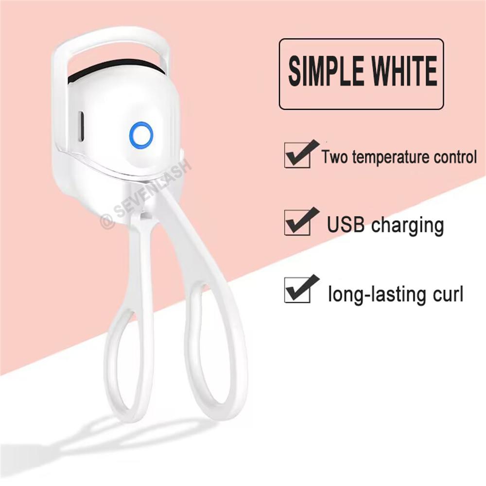 Heated Eyelash Curler USB Electric Eyelash Curler with Eyelash Separator