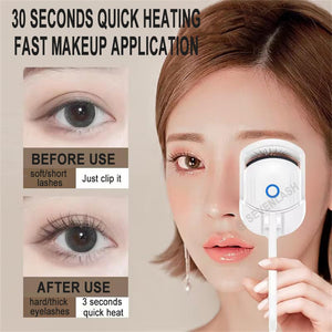 Heated Eyelash Curler USB Electric Eyelash Curler with Eyelash Separator