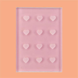 12 Glue Drops Crystal Heart-Shaped Glue Holder