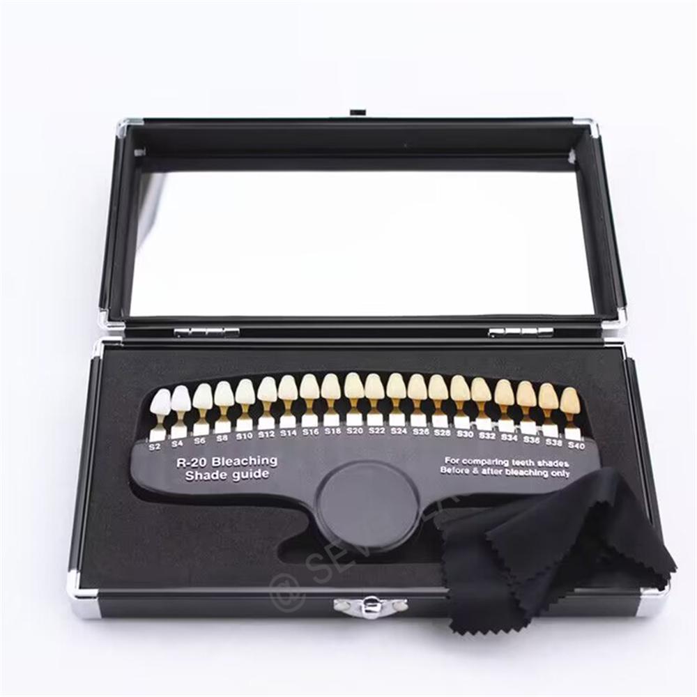 20 Colors Teeth Whitening Set 3D Shade Guide Tooth Shade Chart Board