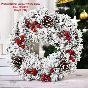 Christmas Decorations Wreath/Window Arrangement Door Hanging Rattan