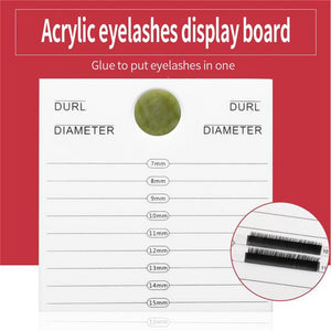 Eyelash Extension Double Glass Lash and Glue Holder Pallet