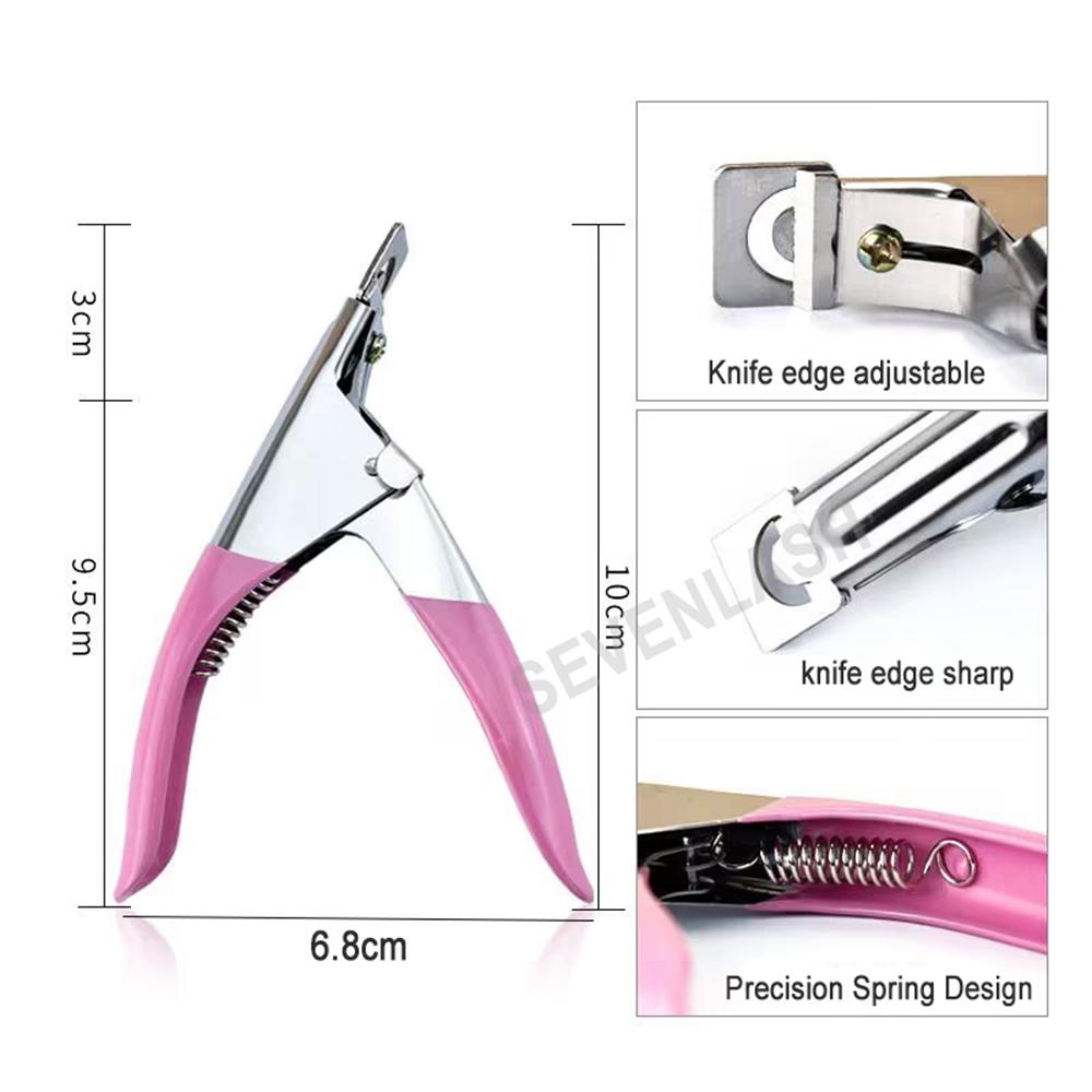 Stainless Steel Manicure French U-shaped UV Gel False Nail Clipper