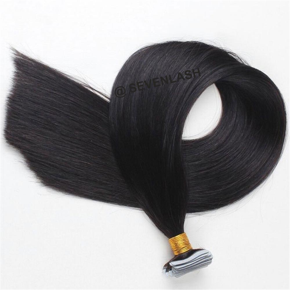 Tape In Hair Extensions 10A Grade Straight Body Wave