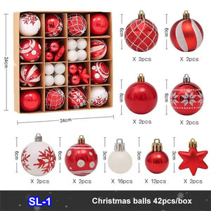 Christmas Painted Balls Gift Box Decoration For Christmas Tree