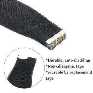 Tape In Hair Extensions 10A Grade Straight Body Wave