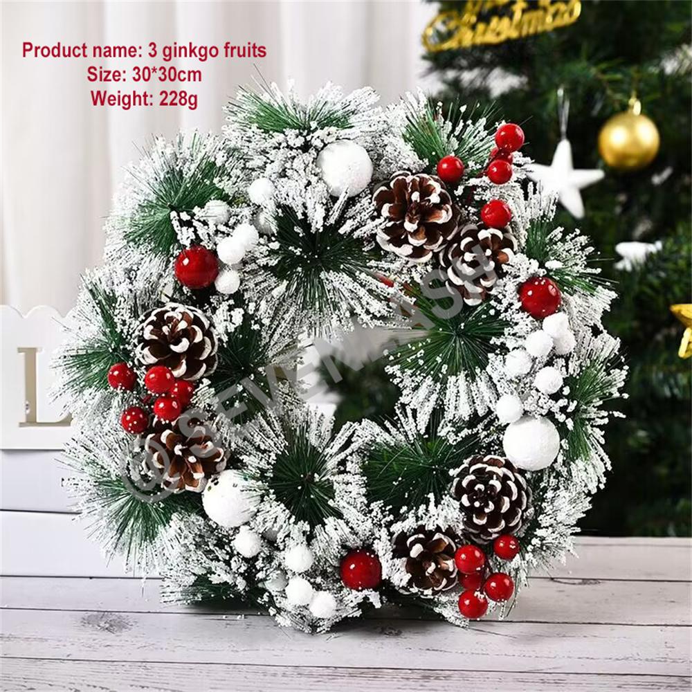 Christmas Decorations Wreath/Window Arrangement Door Hanging Rattan