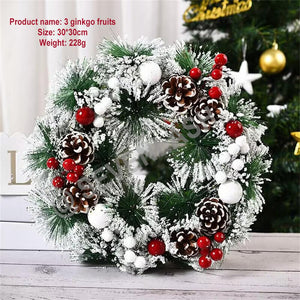 Christmas Decorations Wreath/Window Arrangement Door Hanging Rattan