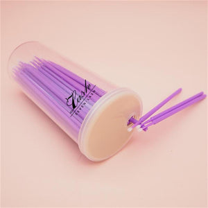 100pcs Disposable Micro Brushes for Eyelash Extensions