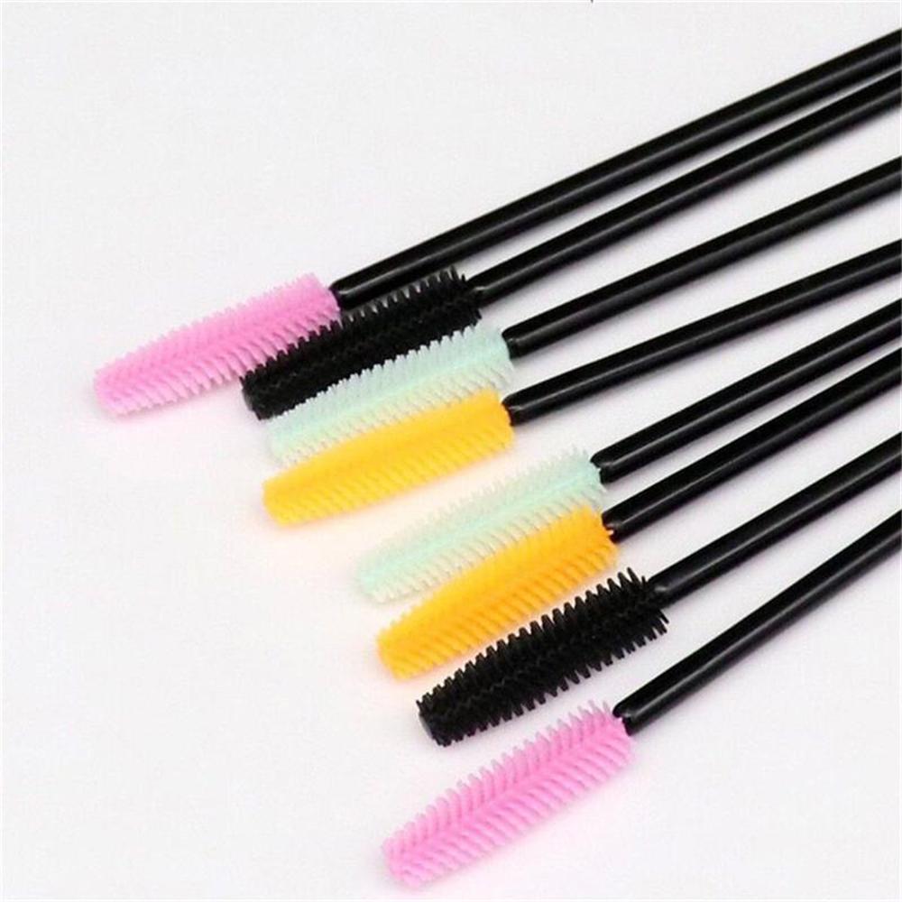 Eyelash Wands Brush With Black Stick 50 Pieces