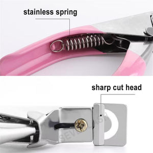 Stainless Steel Manicure French U-shaped UV Gel False Nail Clipper