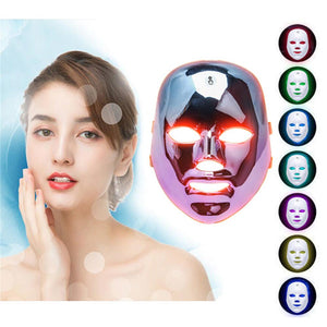 Contour Face LED Light Therapy Mask 7 Color Facial Skin Rejuvenation Mask