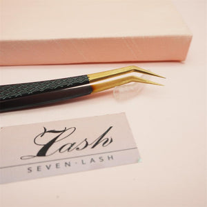 SH-05 Black Gold Tweezers For EyeLash Extensions