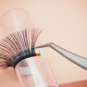 SN-05 Silver Feather Curved Tip Tweezers For Professional Eyelash Extension