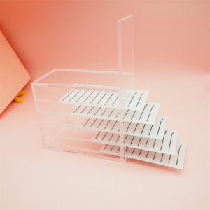 Lash Extension Storage Box 5 Layers Acrylic Pallet Lash Display Holder