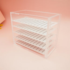 Lash Extension Storage Box 5 Layers Acrylic Pallet Lash Display Holder