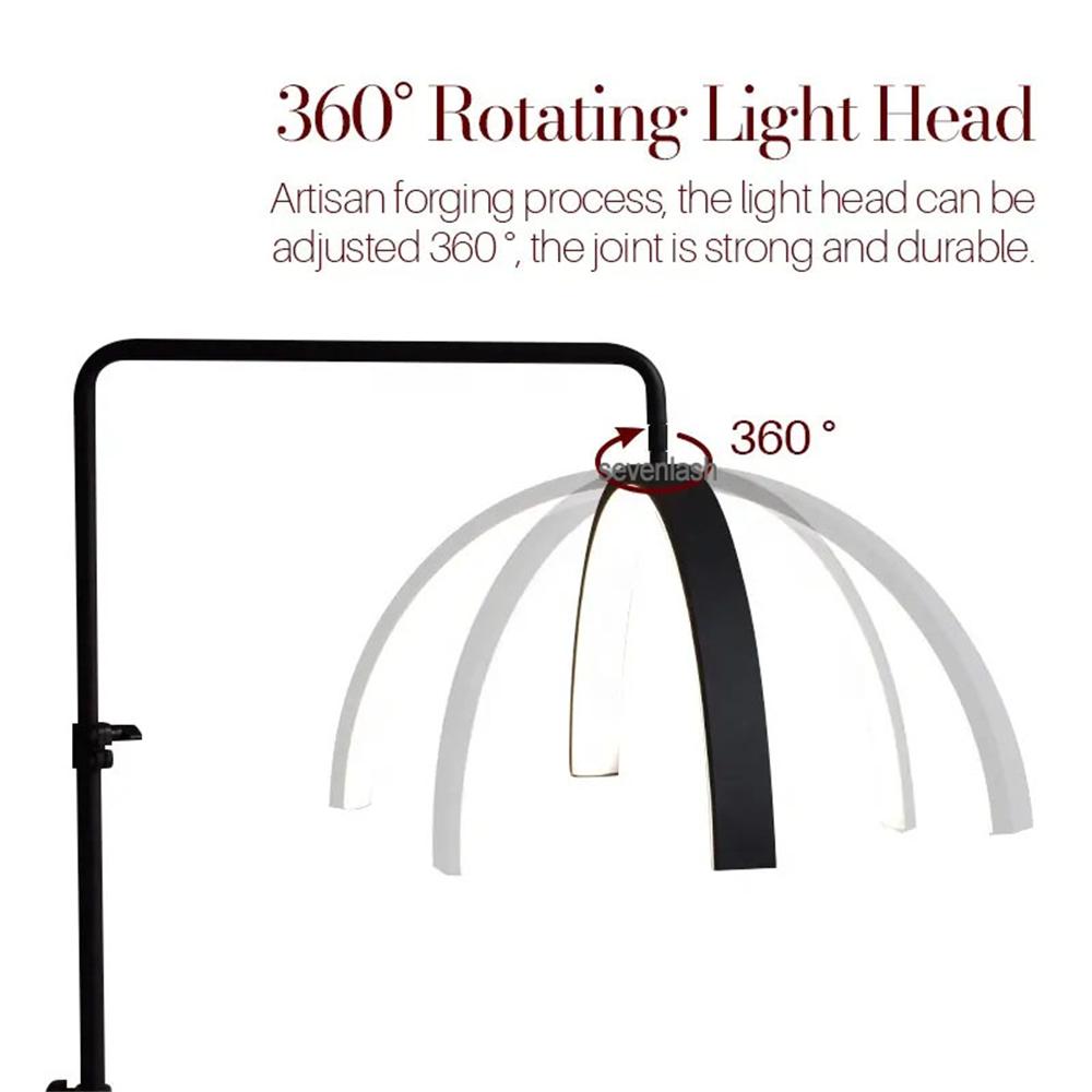 Adjustable Brightness Half Moon LED Floor Lamp for Beauty Spa