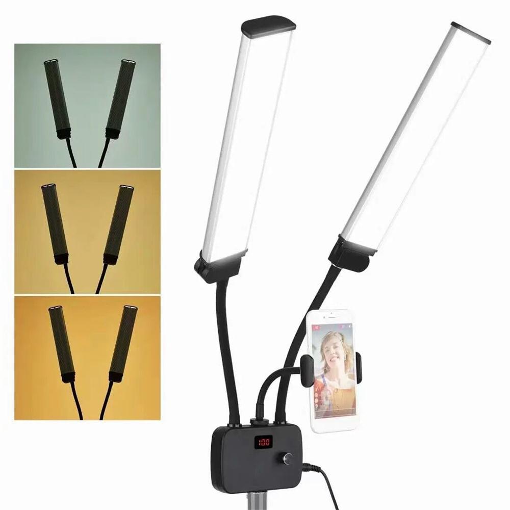 Double arm lash lamp for eyelash extension salon